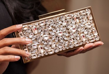 The Striking Bcase Di Champagne Clutch from Dune London