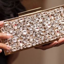 The Striking Bcase Di Champagne Clutch from Dune London
